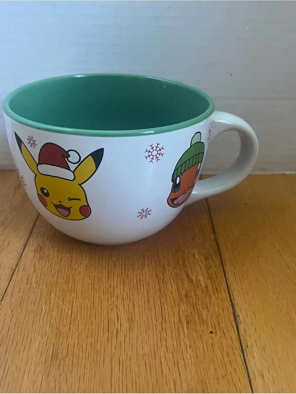 Pokémon Character Ceramic Mug in Mint and Pink